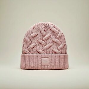 Under Armour Soft Pink Cable Knit Hat